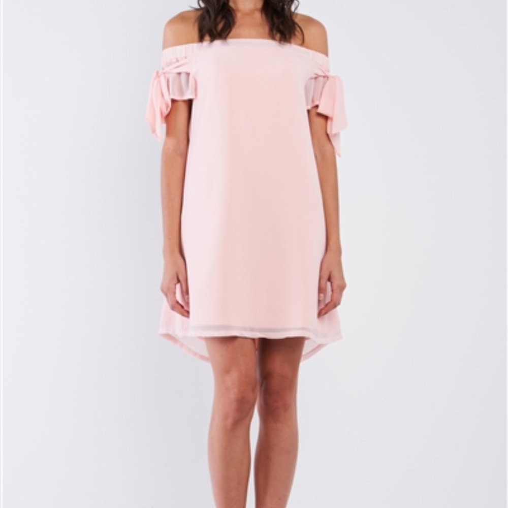 Peach Pink Loose Dress - Picture 3 of 5